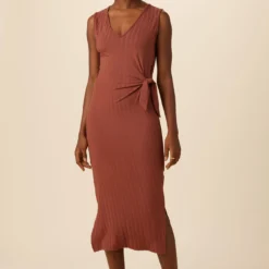 Cornelia Provence Rib Dress - Earth