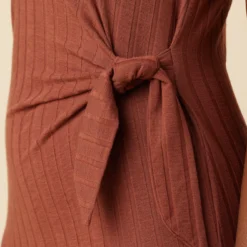 Cornelia Provence Rib Dress - Earth -Amour Vert shop 0082 Cornelia Earth 4