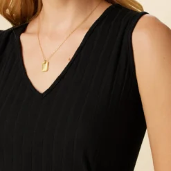 Cornelia Provence Rib Dress - Black -Amour Vert shop 0082 Cornelia Rib Black 4