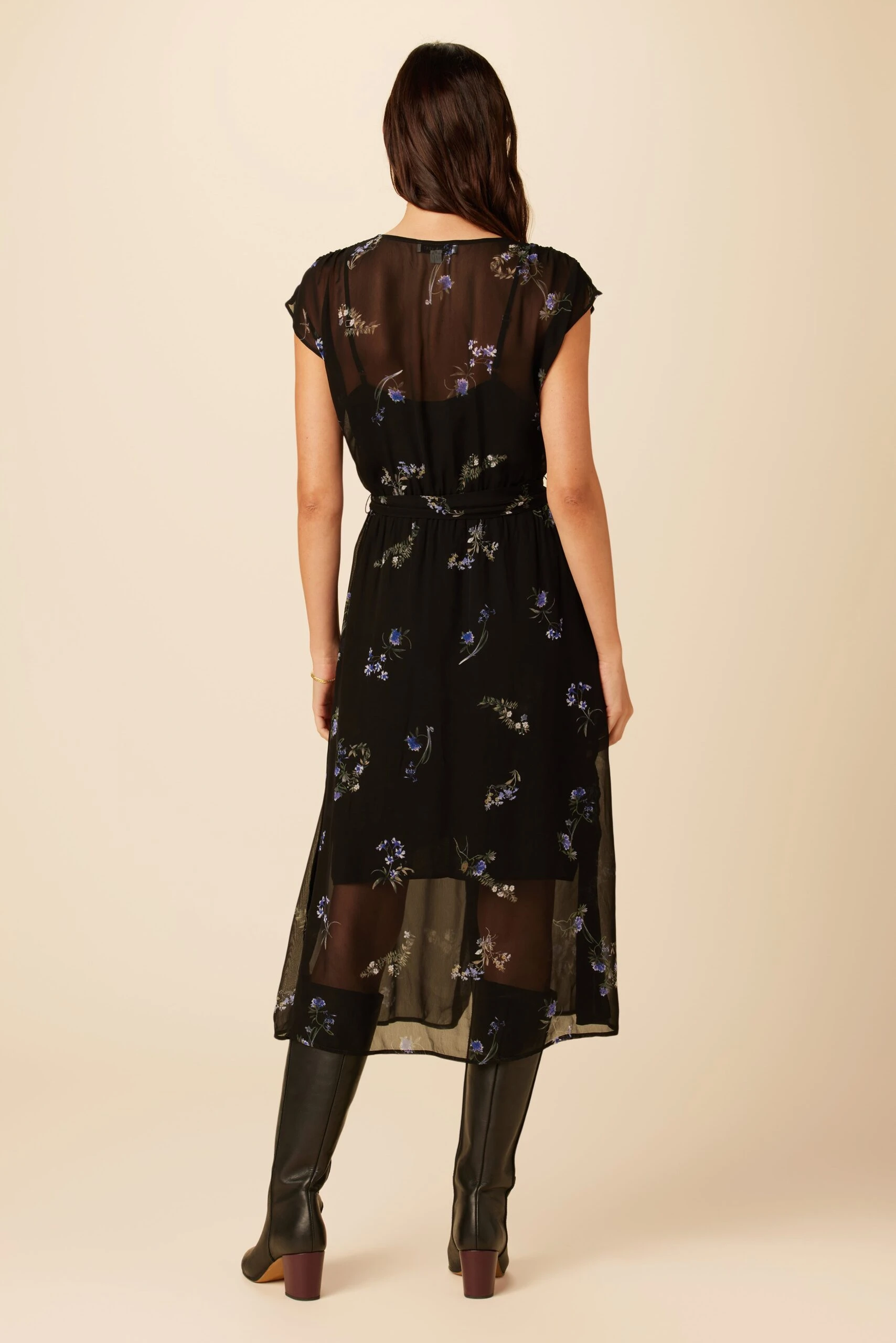 Marianna Chiffon Dress - Nahlia Floral 5 Marianna Chiffon Dress - Nahlia Floral - Image 3