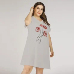 Flower Print Wholesale Plus Size T Shirt Dress SD200005 10 Flower Print Wholesale Plus Size T Shirt Dress SD200005 -Amour Vert shop 025b3923 b6a8 4fe6 bb71 d2be6b68d989 313B18F82C8330047837BB5037CD7403