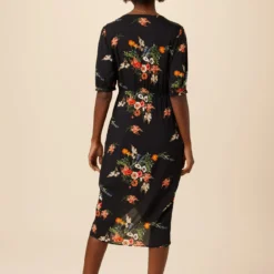 Raina Ecovero Dress - Treviso Orange -Amour Vert shop 02 10110R1 Raina Treviso Orange 3