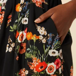 Raina Ecovero Dress - Treviso Orange -Amour Vert shop 02 10110R1 Raina Treviso Orange 4