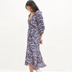 Mollie Wrap Dress -Amour Vert shop 0361 Mollie Zuma Print 2202 web