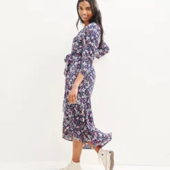 Mollie Wrap Dress -Amour Vert shop 0361 Mollie Zuma Print 2212 web