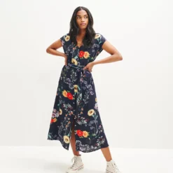 Gracia Washable Silk Dress -Amour Vert shop 0362 Gracia Provence Print 1846 web