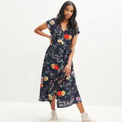 Gracia Washable Silk Dress -Amour Vert shop 0362 Gracia Provence Print 1851 web