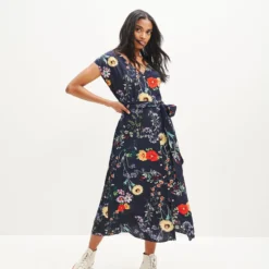 Gracia Washable Silk Dress -Amour Vert shop 0362 Gracia Provence Print 1852 web
