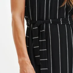 Mila Zero-Waste Dream Knit Dress 29 Mila Zero-Waste Dream Knit Dress -Amour Vert shop 0365 Mila Zero Waste Dress Black Havana Stripe 1673 web