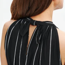 Mila Zero-Waste Dream Knit Dress 22 Mila Zero-Waste Dream Knit Dress -Amour Vert shop 0365 Mila Zero Waste Dress Black Havana Stripe 1681 web