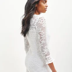 Fabienne Crochet Dress 19 Fabienne Crochet Dress -Amour Vert shop 0368 Fabienne White 0751 web