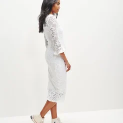 Fabienne Crochet Dress 27 Fabienne Crochet Dress -Amour Vert shop 0368 Fabienne White 0763 web