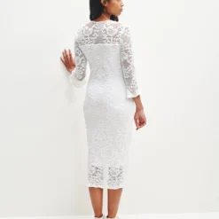 Fabienne Crochet Dress 28 Fabienne Crochet Dress -Amour Vert shop 0368 Fabienne White 0780 web