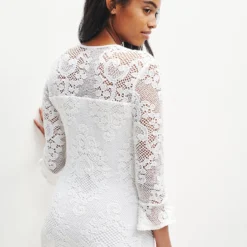 Fabienne Crochet Dress 29 Fabienne Crochet Dress -Amour Vert shop 0368 Fabienne White 0792 web