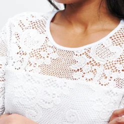 Fabienne Crochet Dress 31 Fabienne Crochet Dress -Amour Vert shop 0368 Fabienne White 0828 web