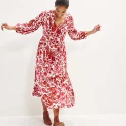 Faye Nouveau Silk Dress -Amour Vert shop 0374 Faye Elsinore Floral 1835 web