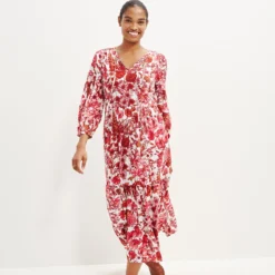 Faye Nouveau Silk Dress -Amour Vert shop 0374 Faye Elsinore Floral 1843 web