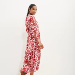 Faye Nouveau Silk Dress -Amour Vert shop 0374 Faye Elsinore Floral 1877 web