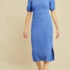 Savannah Ribbed Dress - Lapis -Amour Vert shop 0425 Savannah Lapis 1252 web 2b2cb1c1 6b57 4209 9ace f6f761a3d8d4