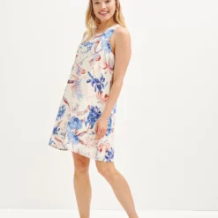 Fiorella Washable Silk Dress -Amour Vert shop 0445 Fiorella St Barts Ivory 2085 web