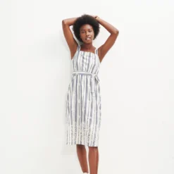 Jameela Upcycled Dress -Amour Vert shop 0457 Jameela Summer Stripe 0908 web