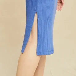 Grace Paris Rib Dress - Lapis -Amour Vert shop 0476 Grace Lapis v2 1133 web 1abc4d3a 04ce 4fda b641 d97acc945441