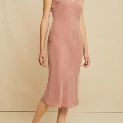 Alessia Cupro Dress - Quartz