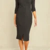 Soraya Paris Rib Dress - Black -Amour Vert shop 0530 Soraya Black 1538 web d7fe2789 6069 41a2 be3e b488968d7293