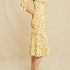 Cali Reverie Knit Dress - Dandelion Floral -Amour Vert shop 0535 Cali Dandelion Floral 1624 web