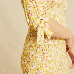 Cali Reverie Knit Dress - Dandelion Floral -Amour Vert shop 0535 Cali Dandelion Floral 1651 web