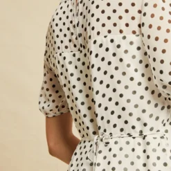 Naya Chiffon Dress -Amour Vert shop 0539 Naya Black Polka Dot 1648 web