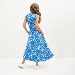 Olive Dream Knit Dress - Verona Floral -Amour Vert shop 0557 Olive Knit Verona Floral 0283 web