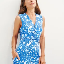 Olive Dream Knit Dress - Verona Floral -Amour Vert shop 0557 Olive Knit Verona Floral 0337 web