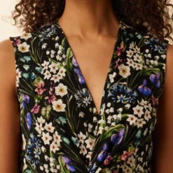 Olive Viscose Knit Dress - Summer Fields -Amour Vert shop 0557 Olive Viscose Summer Fields 4