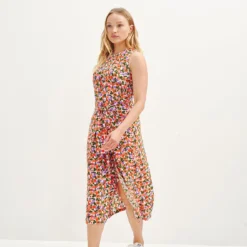 Cortney Washable Silk Dress 21 Cortney Washable Silk Dress -Amour Vert shop 0561 Cortney Seaside Floral 2736 web