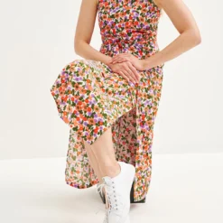 Cortney Washable Silk Dress 28 Cortney Washable Silk Dress -Amour Vert shop 0561 Cortney Seaside Floral 2896 web