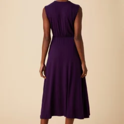 Olive Dream Knit Dress - Grape -Amour Vert shop 0600 Olive Grape 3