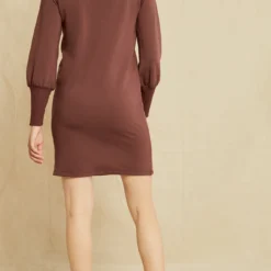 Inka Luxe Fleece Dress -Amour Vert shop 0602 Inka Mocha 2142 web