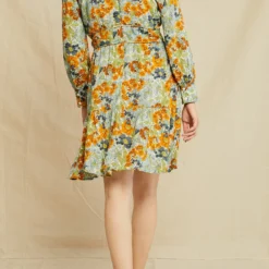 Olympia Ecovero Dress -Amour Vert shop 0605 Olympia Veranda Floral 0760 web