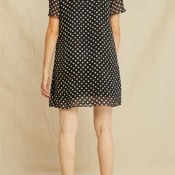 Corinne Chiffon Dress -Amour Vert shop 0606 Corinne Chiffon Dot 0485 web