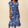 Marianna Viscose Crepe Dress - Cecily Floral