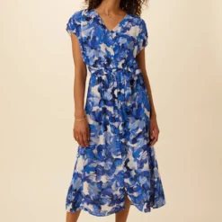 Marianna Viscose Crepe Dress - Cecily Floral