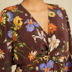 Etta Washable Silk Dress -Amour Vert shop 0621 Etta Palermo Print 3487 web