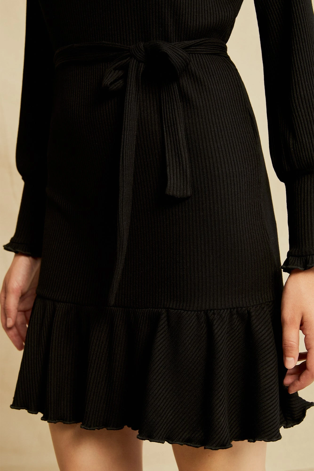 Ziggy Paris Rib Dress - Black 6 Ziggy Paris Rib Dress - Black - Image 4