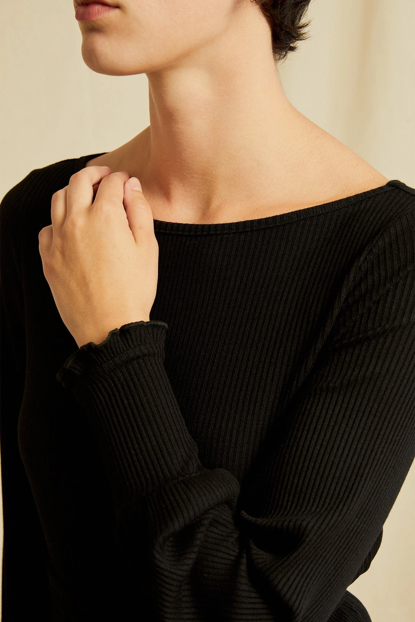 Ziggy Paris Rib Dress - Black 7 Ziggy Paris Rib Dress - Black - Image 5