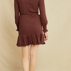 Ziggy Paris Rib Dress - Mocha -Amour Vert shop 0638 Ziggy Mocha 4624 web 116f4a5c b8f4 4d96 8e3e 9aabaa237c85