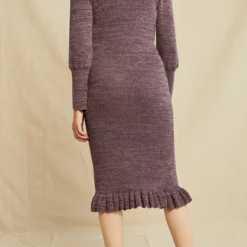 Alaya Organic Cotton Sweater Dress - Azure Melange -Amour Vert shop 0658 Alaya Azure Melange 3965 web b0151a21 e2e4 47a4 94e7 84c637c9a632