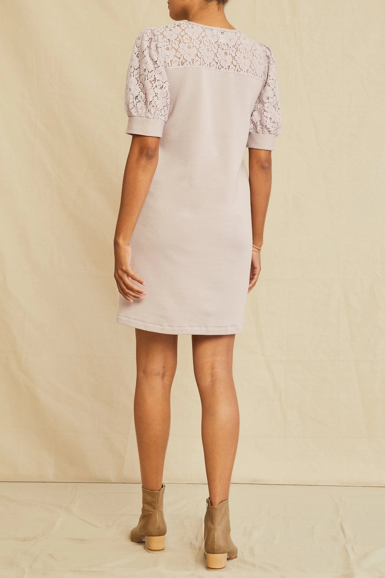 Danielle Luxe Fleece Lace Dress - Dawn 5 Danielle Luxe Fleece Lace Dress - Dawn - Image 3
