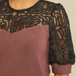 Danielle Luxe Fleece Lace Dress - Mocha -Amour Vert shop 0673 Danielle Mocha 4367 web d4a43e4d d760 4753 a83f cdb618d792f7