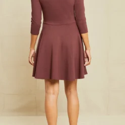 Lennox Ponte Twill Dress - Mocha -Amour Vert shop 0685 Lennox Mocha 12609 web dc659315 35ef 4891 9a3b 57ce5345f991